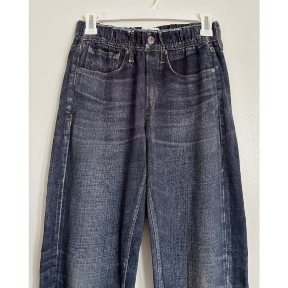 Dark Wash Rag & Bone Miramar Denim Print Jogger Jeans XS - Picture 2 of 8